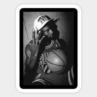 BASKETBALLART -JORDAN BLACK WHITE 11 Sticker